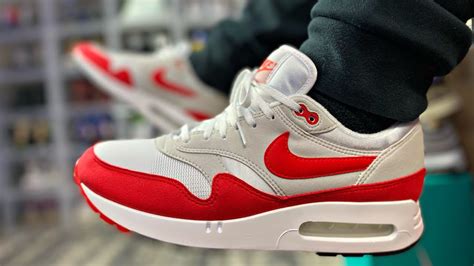 nike air max grau echtleder red bubble|Air Max 1 Nike.